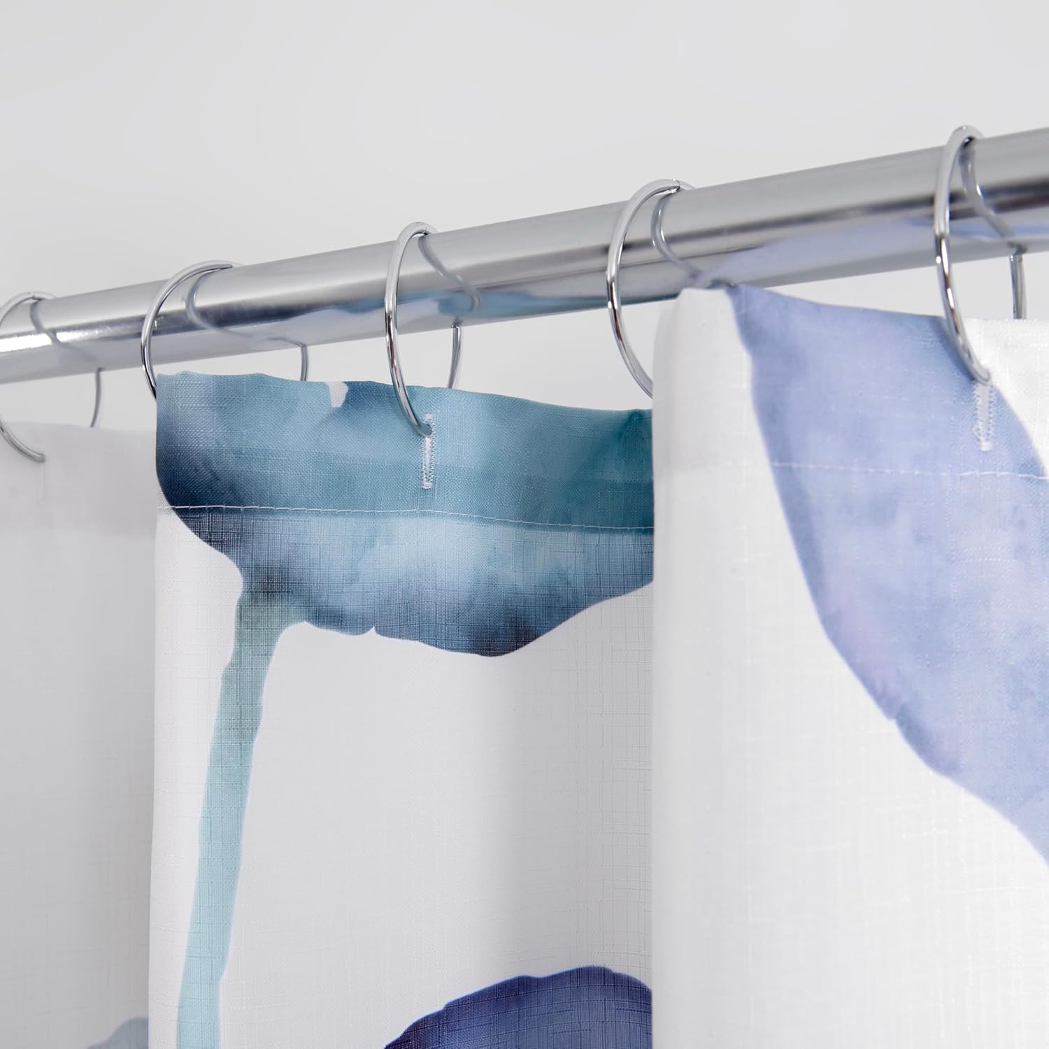 Abstract Botanical Watercolor Polyester Shower Curtain 70" x 72"