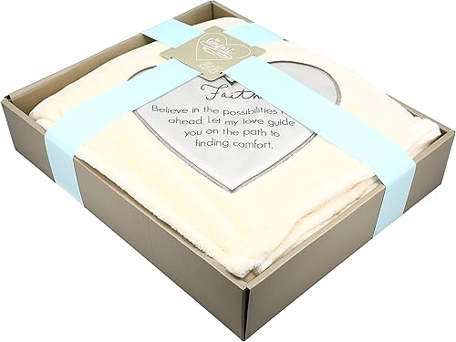 Miniatura 7 de Faith - Manta de felpa real súper suave de 50 x 60 pulgadas