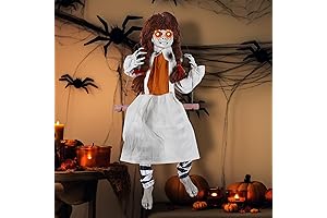 Freddy Krueger Animatronic Swinging Girl Decoration for Trick or Treaters This Halloween
