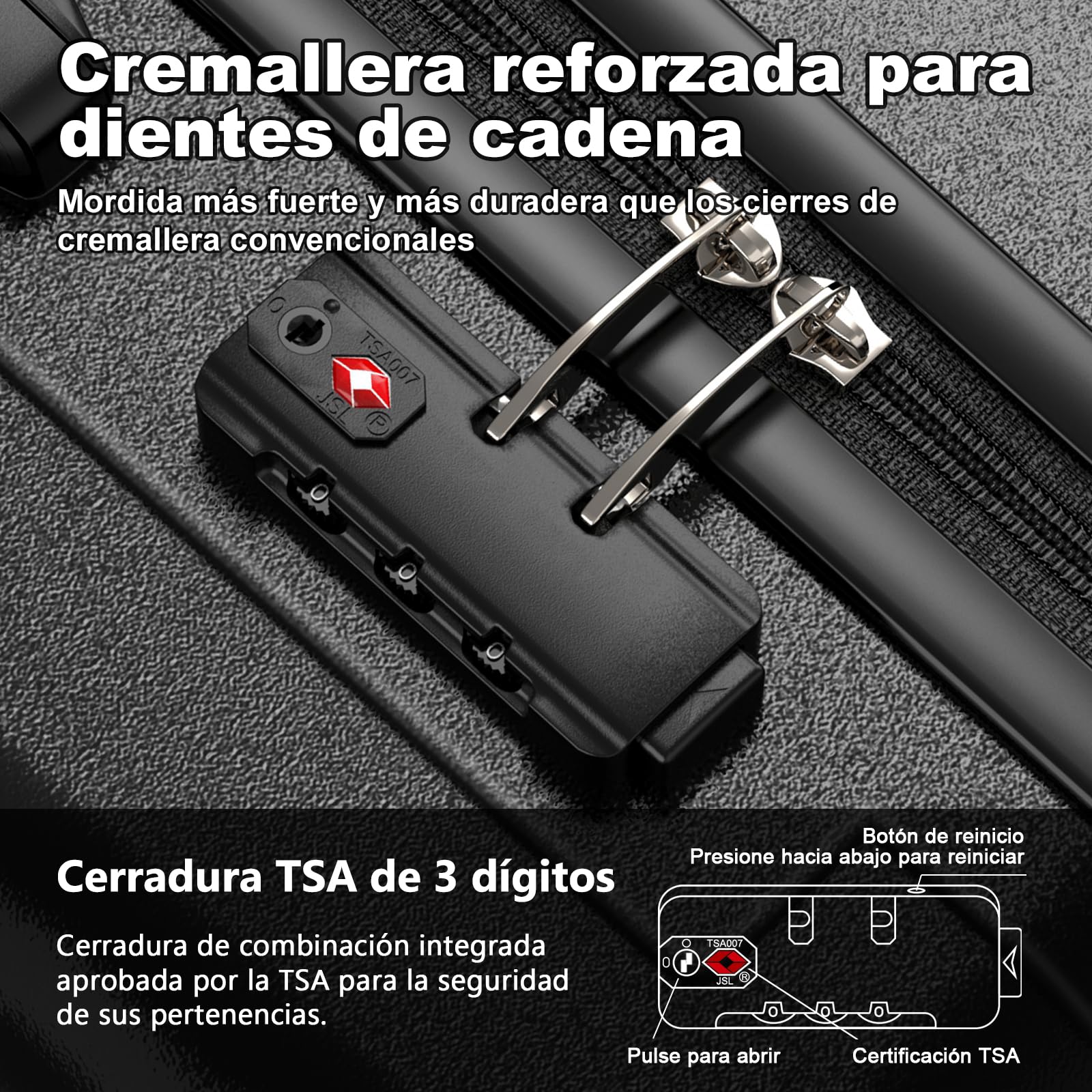 Joyway Juego 6 Maletas ABS, TSA, Ruedas 360° Bloqueables, Neceser y Bolsa