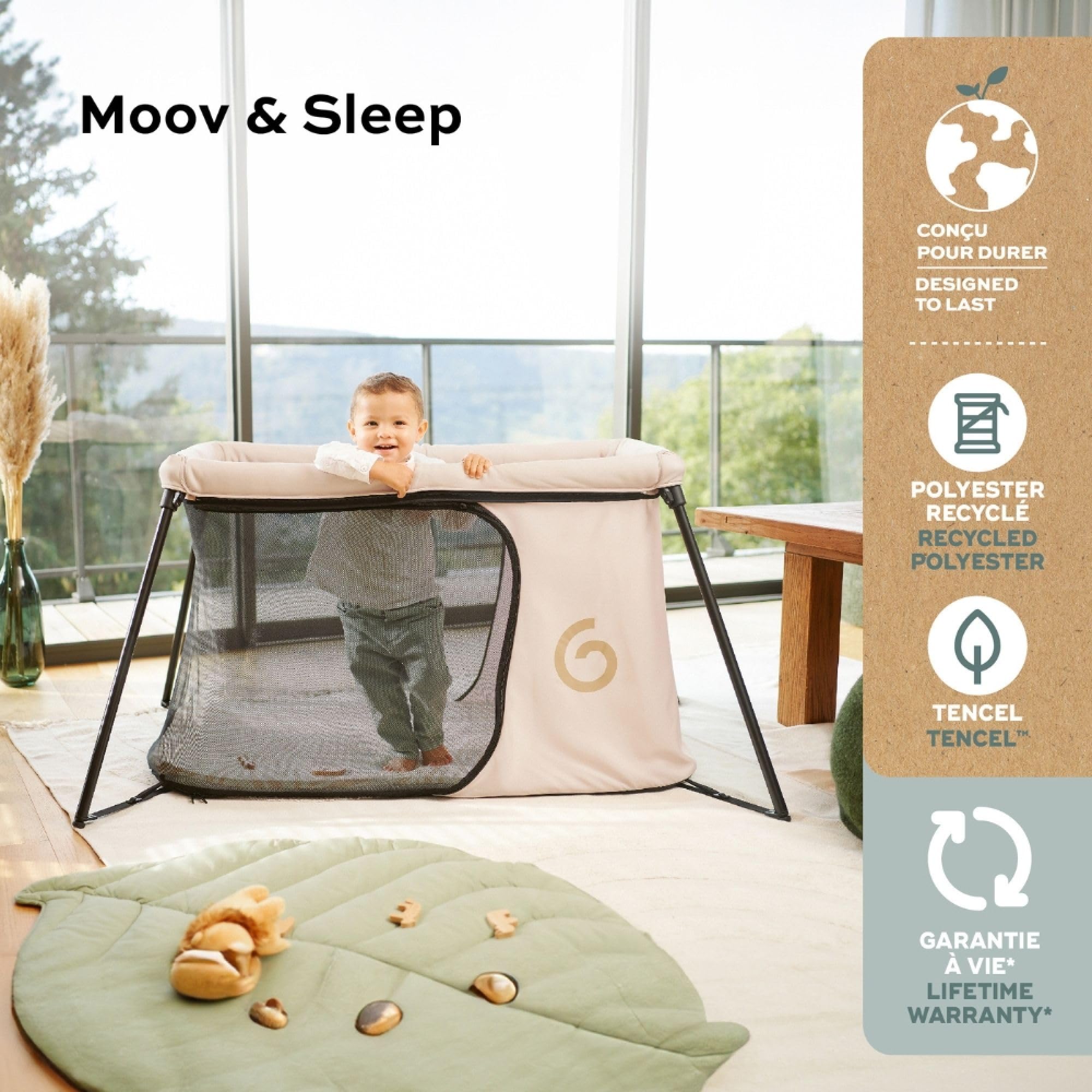 Babymoov Łóżeczko turystyczne Moov & Sleep, Sand