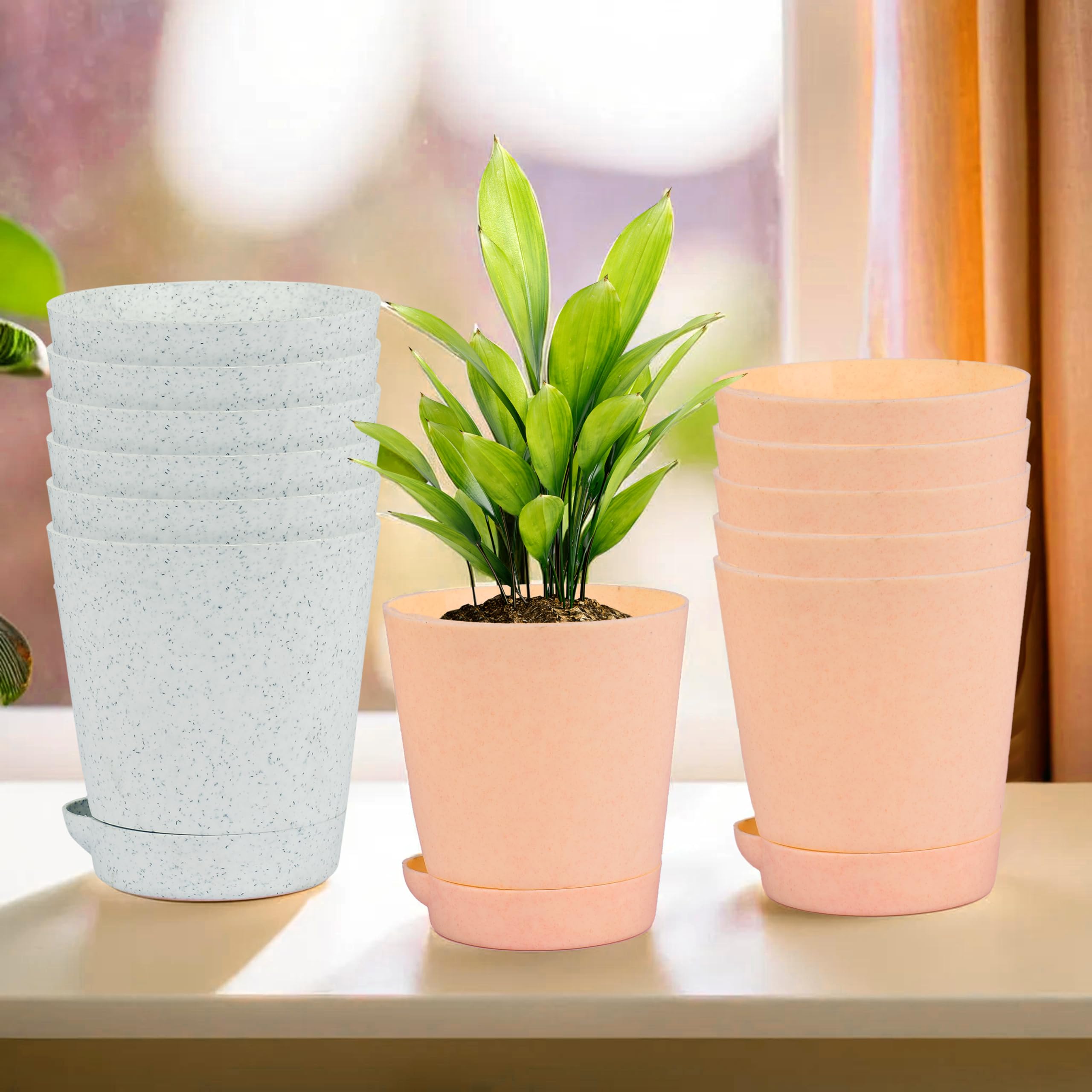 Kuber Industries Flower Pots - 12 Pack -9