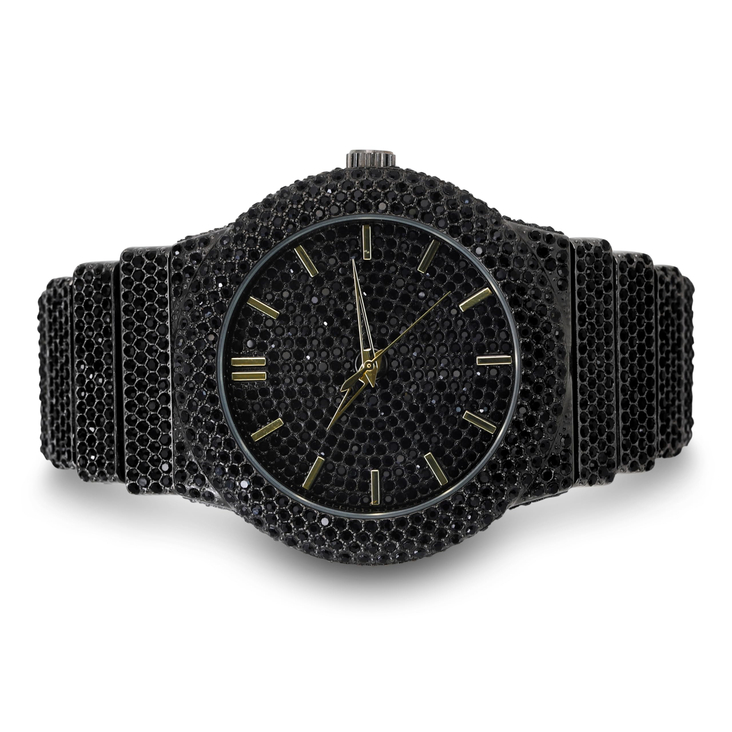 Ice Star Reloj de Diamante Totalmente Helado para Hombre, Caja de 46 mm