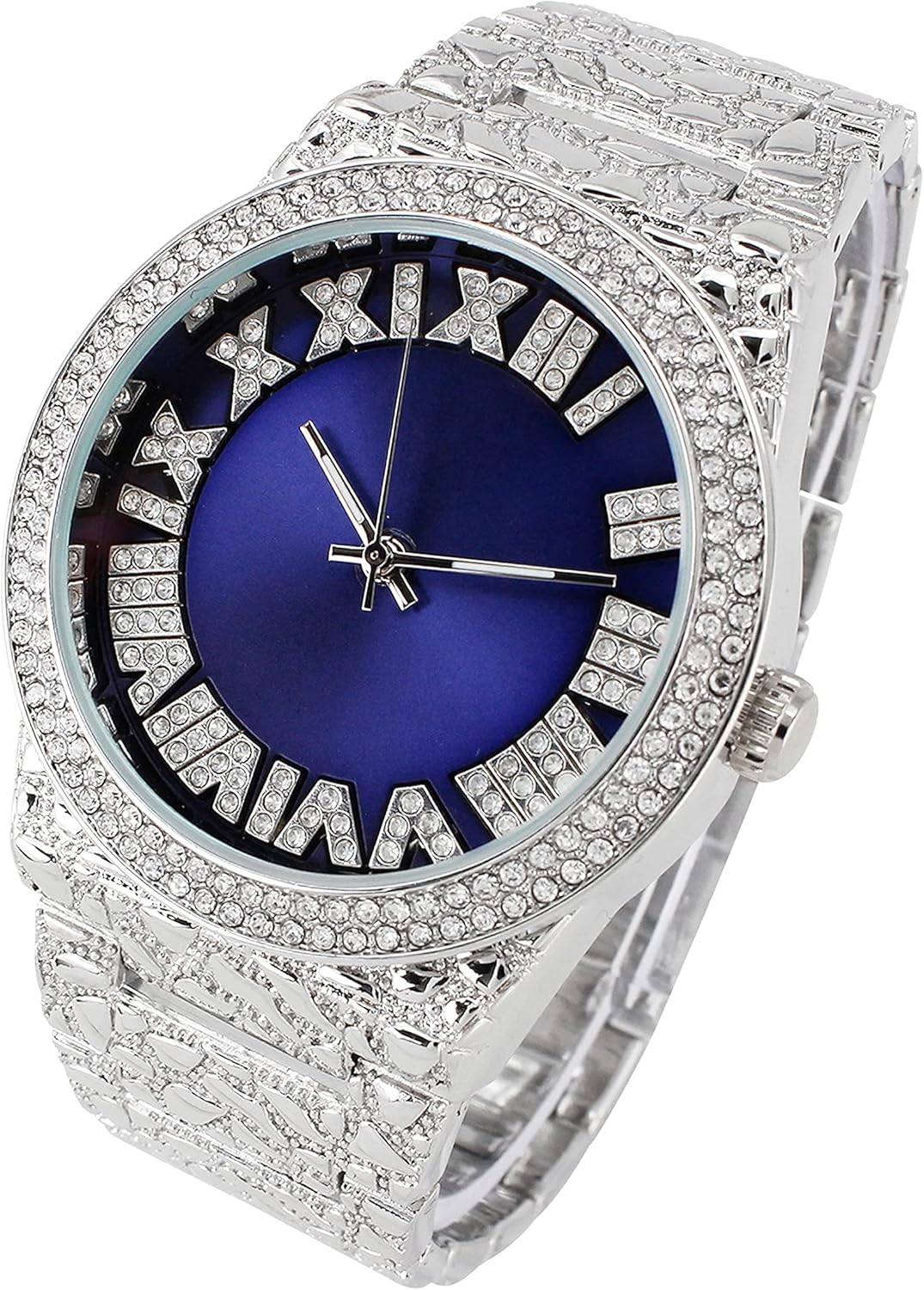 Gold nugget watch and bracelet set Clearance