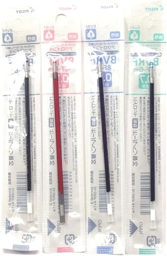 Miniatura 3 de PILOT Acroball 4 Bolígrafo multicolor, 0.028 in, cuerpo azul transparente + 4 recambios de tinta de color (negro, rojo, azul y verde)