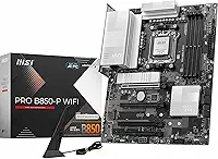 MSI Placa-mãe WiFi PRO B850-P, ATX - Suporta processadores AMD Ryzen 9000/8000/7000, AM5 - DDR5 Memory Boost (8200+ MT/s OC), PCIe 5.0 x16 e 4.0 x16, M.2 Gen5, Wi-Fi 7, LAN 5G