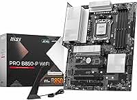 MSI Placa-mãe WiFi PRO B850-P, ATX - Suporta processadores AMD Ryzen 9000/8000/7000, AM5 - DDR5 Memory Boost (8200+ MT/s OC), PCIe 5.0 x16 e 4.0 x16, M.2 Gen5, Wi-Fi 7, LAN 5G