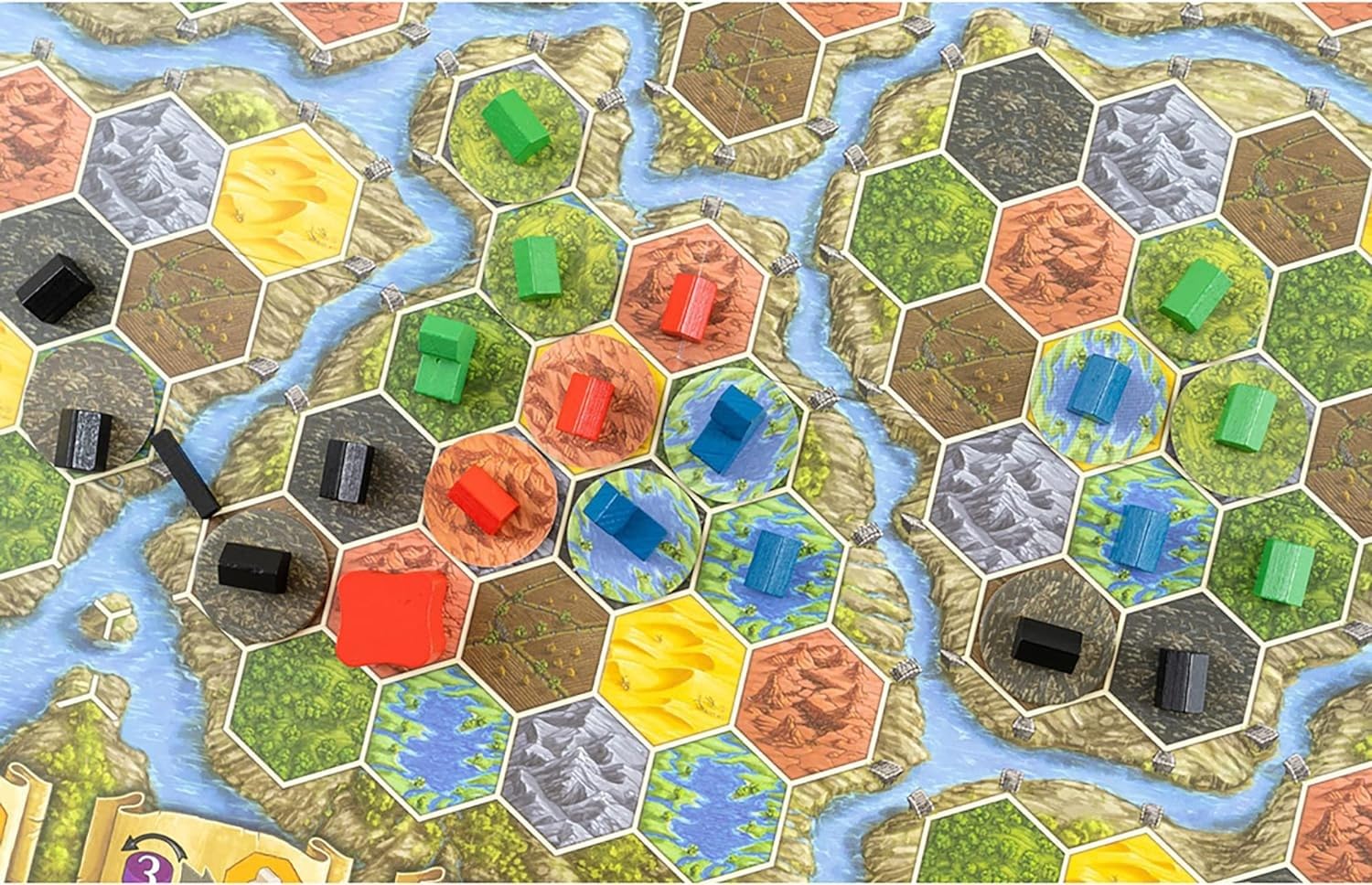 Capstone Games Terra Mystica: Big Box,Contiene: Terra Mystica: Gioco Base, Espansione Fuoco & Ghiaccio, 1-5 Giocatori, 30 Min per Giocatore
