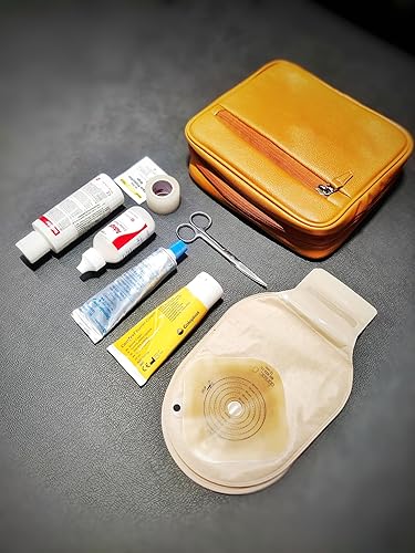 Miniatura 4 de Generic Estuche de viaje para ostomía con cuatro fundas y 1 caja de ventilación de ostomía (10 piezas), bolsa de estoma de colostomía, ahora viaja