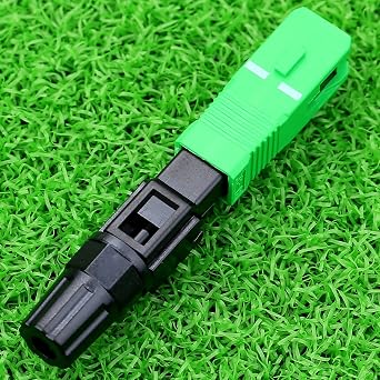 10 Pcs FTTH SC APC Optical Fiber Cable Quick Connector Fast Cold Connection Adapter for CATV Network