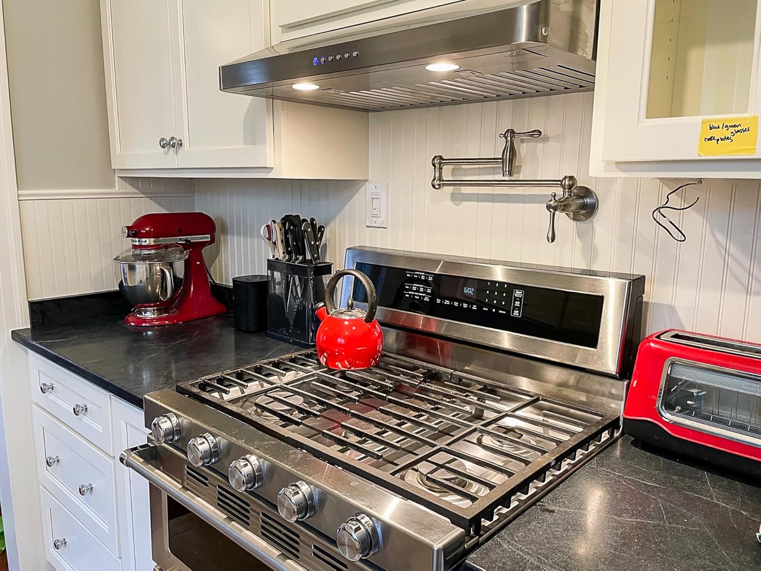 PROLINE 30-Inch Under Cabinet Range Hood, Ducted, 600 CFM, Stainless Steel, LED Lights, ULTRA-QUIET Blower Motor, 4 Speed, 3-Year Warranty, PLJW 185.30V2