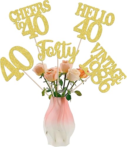 Miniatura 14 de 15 piezas de centro de mesa de feliz cumpleaños 13 palos oficiales para adolescentes vintage 2012 Hello 13 centros de mesa de flores palos saludos a