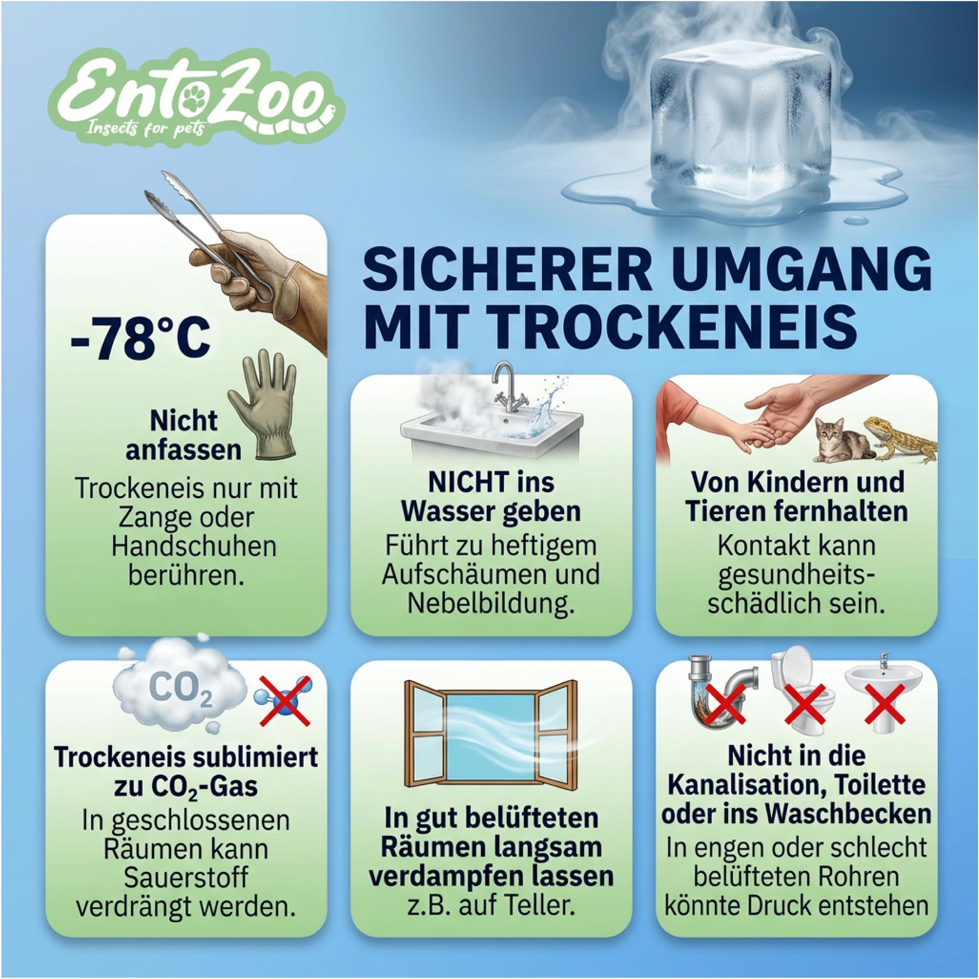 Gefrorene Heimchen – Insekten Vogelfutter für Reptilien, Vögel, Fische & Hühner | Proteinreiche Grillen | Alternative zu Mehlwürmer getrocknet | Made in Germany -2kg groß