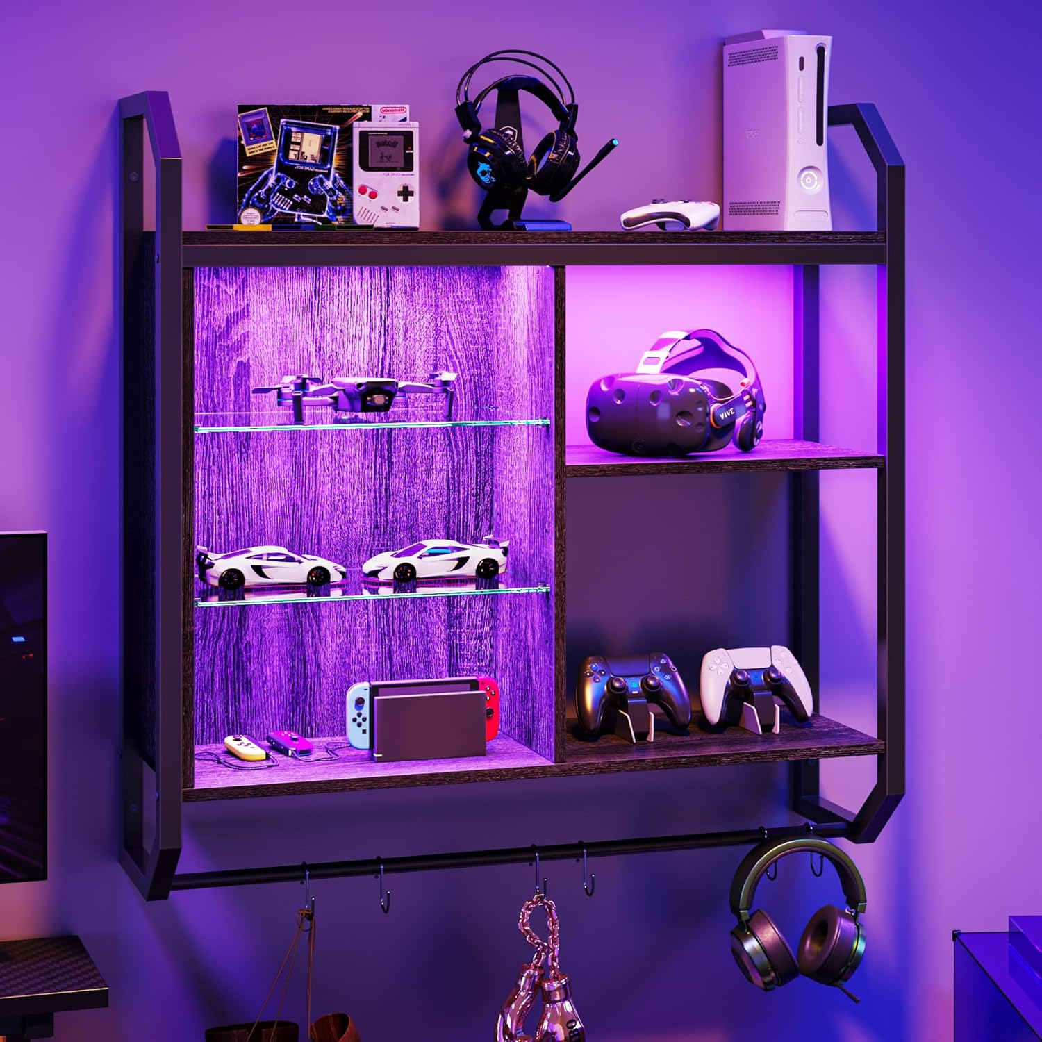 Bestier Gaming Floating Shelves