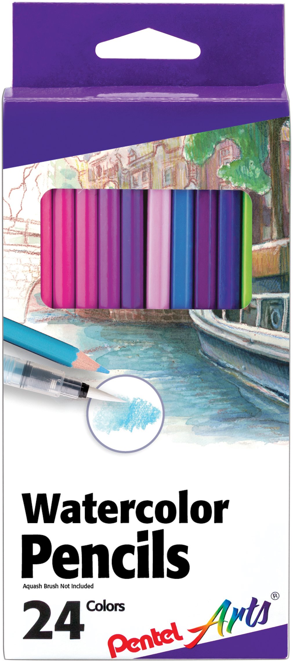 Pentel Arts Watercolor Pencils 24/ Package - drawing | Mubboo