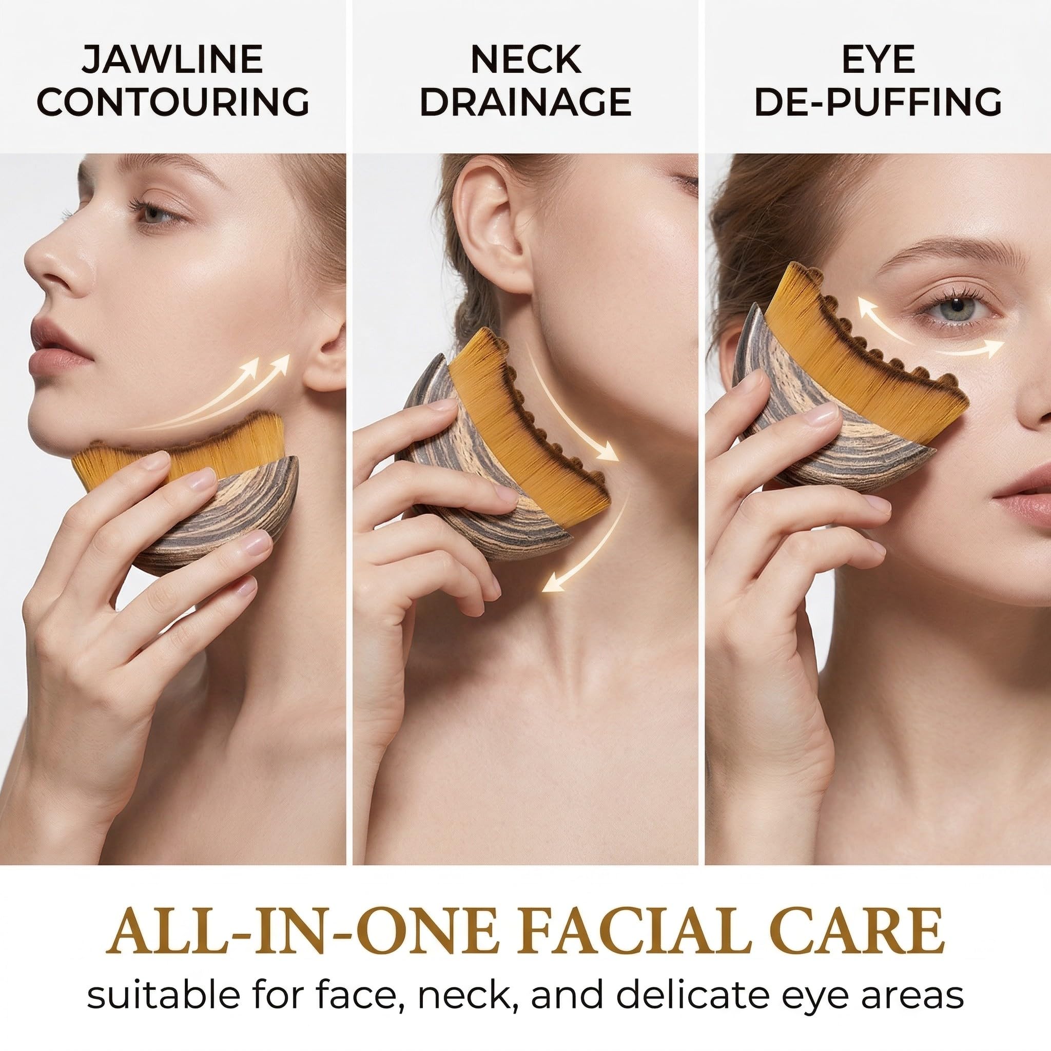 Lymphatic drainage brush for the face, promotes the blood circulation of the skin, effectively relieves swelling of the face, sculpting the chin and jaw - 4