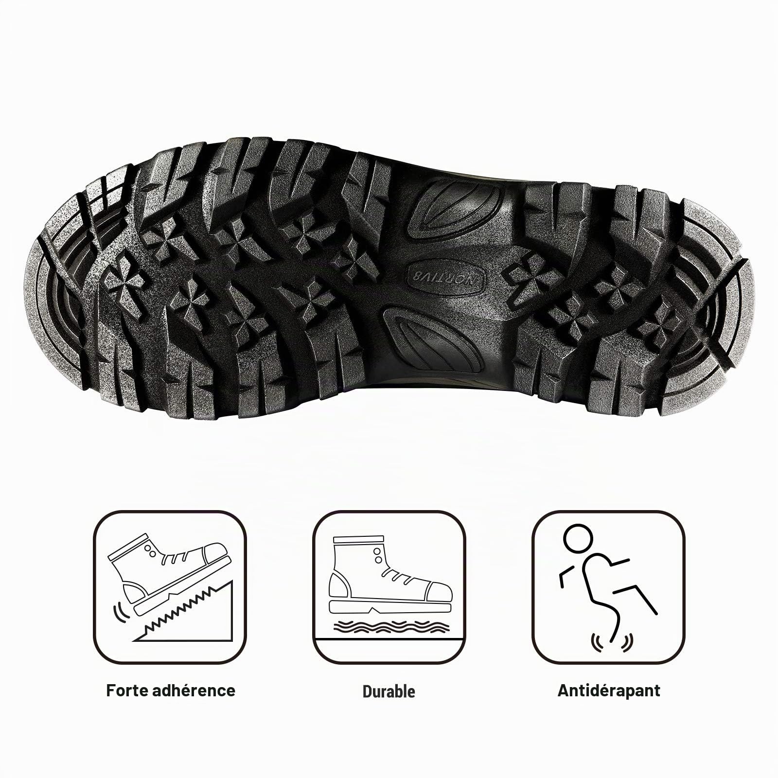 NORTIV 8 Bottes de Neige pour Hommes Imperméables | Bottes de Hiver avec Doublure Chaude Confortable Bottine Durable