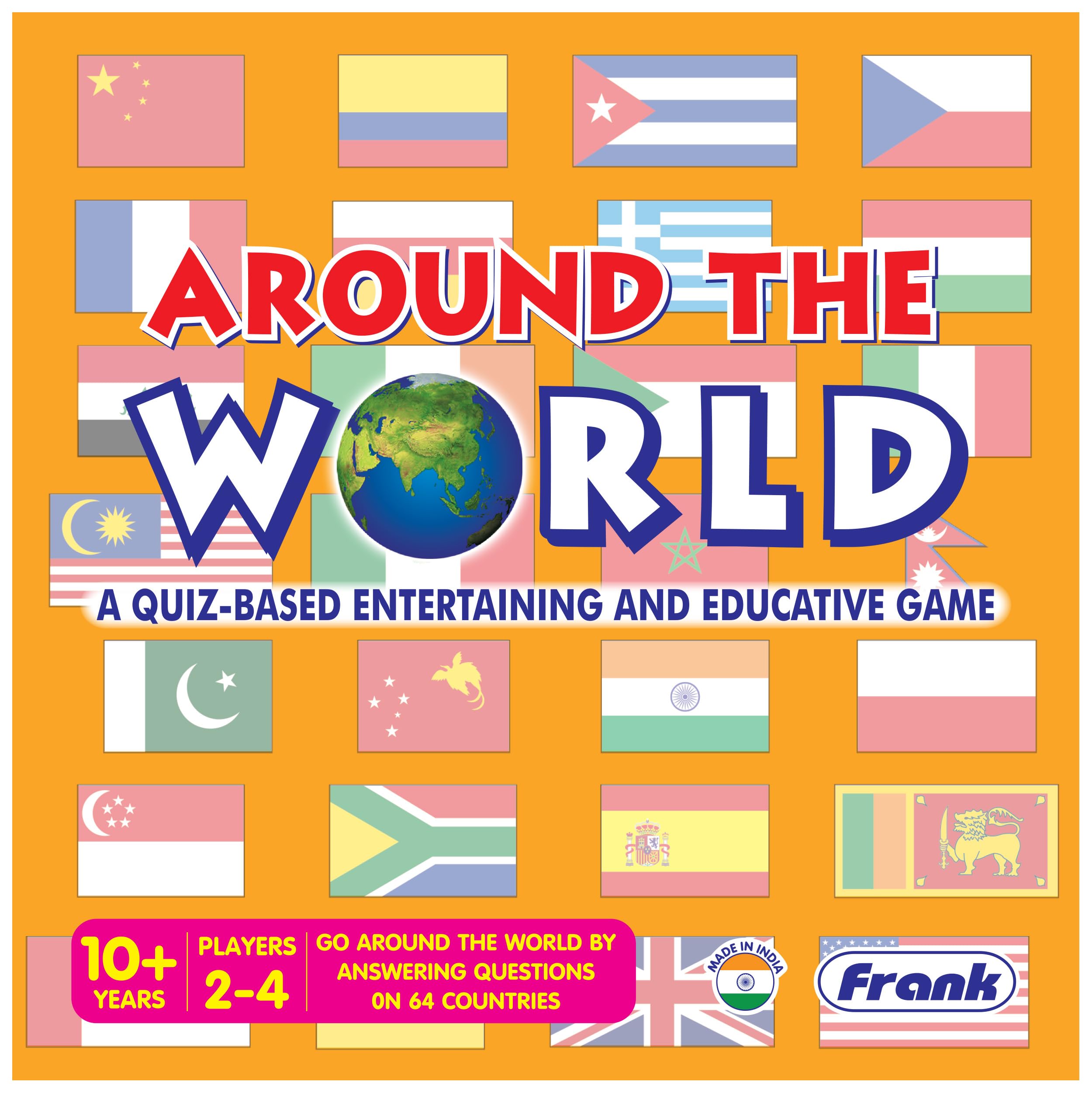 Frank Around The World Board Game for Kids 10+ Years & Adults | Fun & Educational Brain Booster Family Game | Unmatched Quality Geography Game for Focus & Memory | Explore World Countries & Flags-image-10