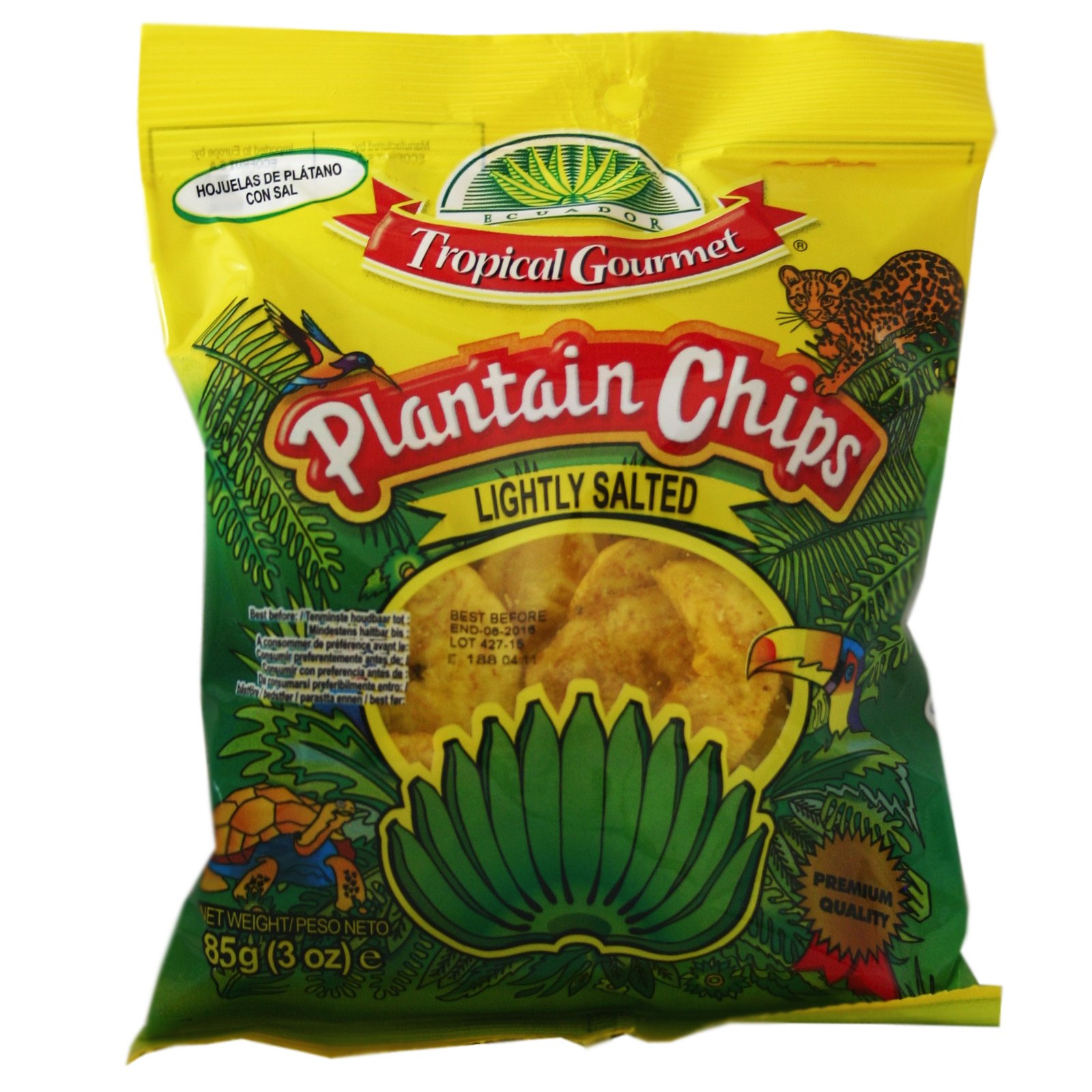 20x85g Sparen! Plantain Chips Kochbananen Chips leicht gesalzen