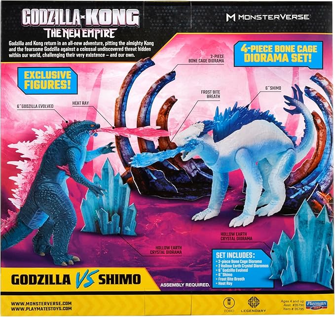 Godzilla x Kong Godzilla vs Shimo Figure 2-Pack Playmates Toys miniatura 8