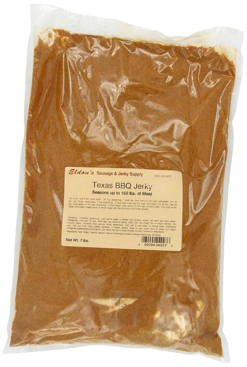 Eldon's Sausage and Jerky Supply Texas BBQ Jerky Seasoning