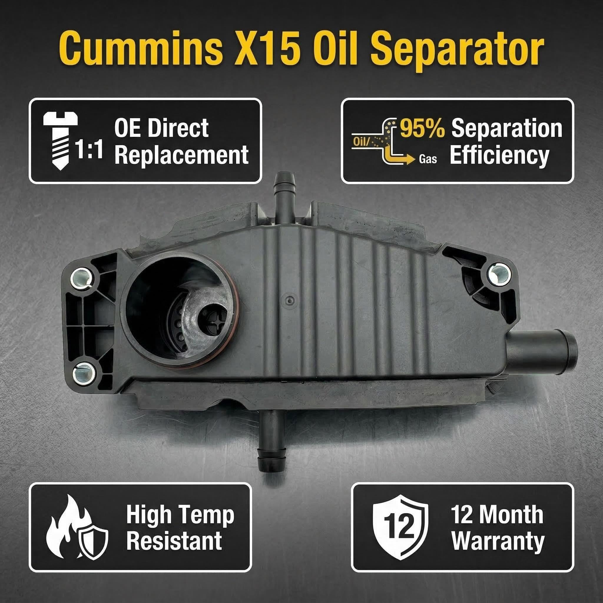 Crankcase Oil Separator for Cummins X15 5417366 5679573 : Amazon
