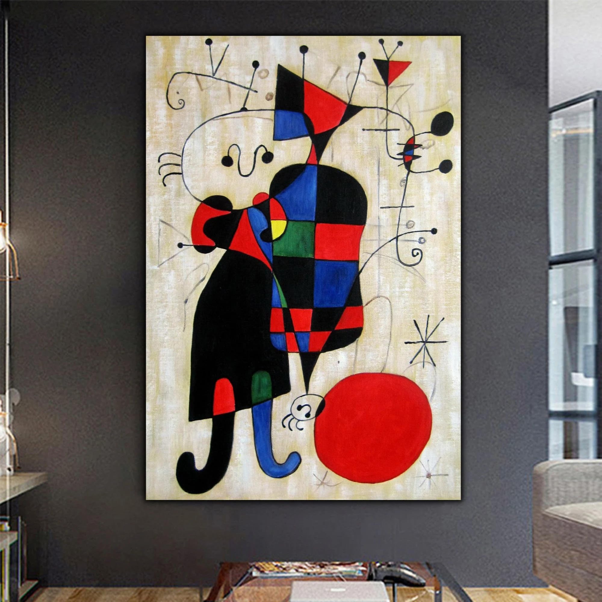 Lámina de Joan Miró en Osaka poster artístico y cuadro moderno de 60x80 cm