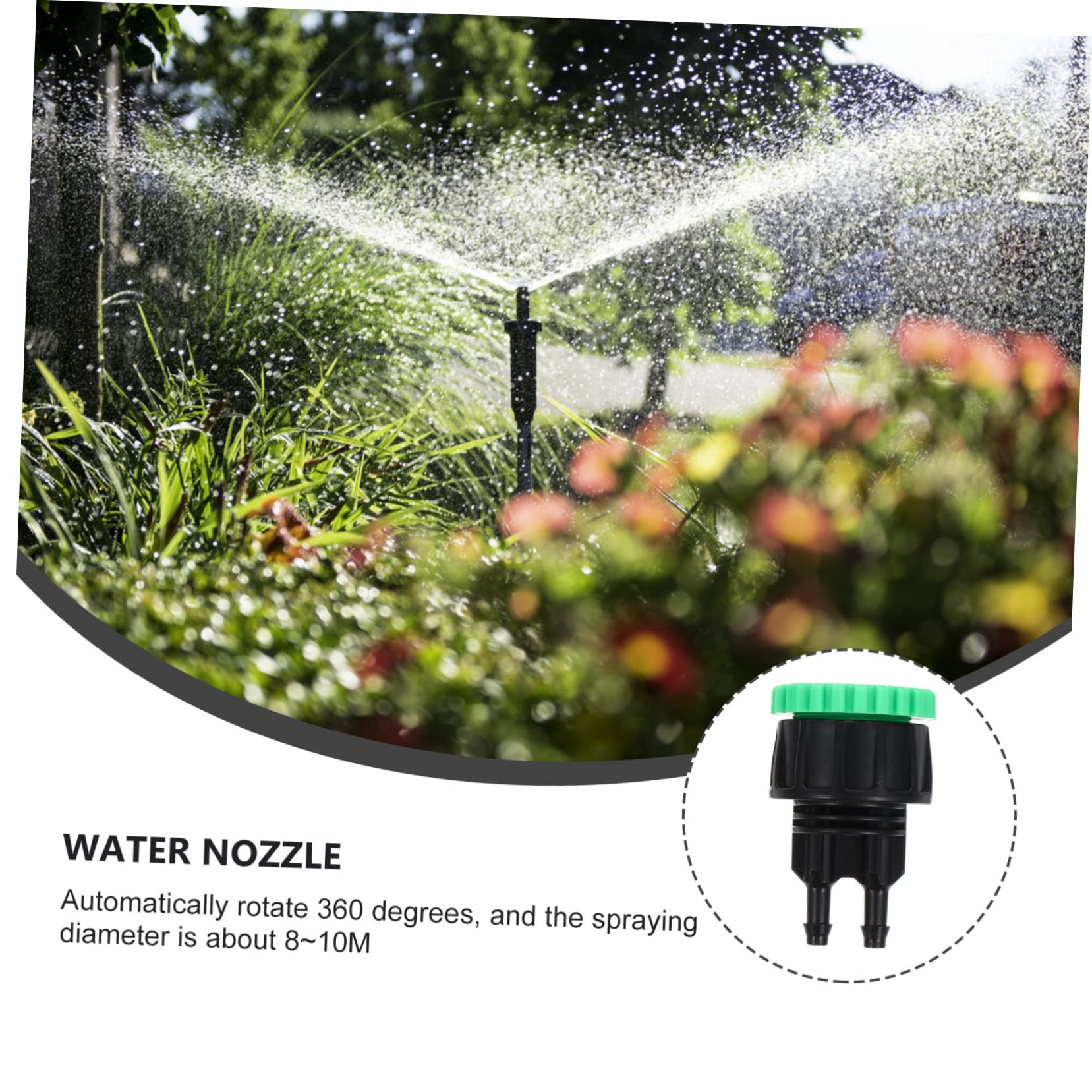 Toddmomy 20pezzi per Irrigazione Raccordi per Facili Installare e Resistenti Set Accessori per Irrigazione e Agricoltura