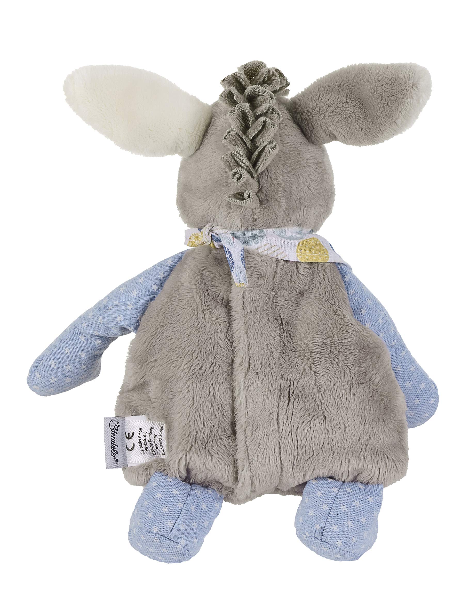 Sterntaler Cojín térmico Emmi el burro, Para bebés a partir de 1 mes, 27 cm, Gris/Multicolor