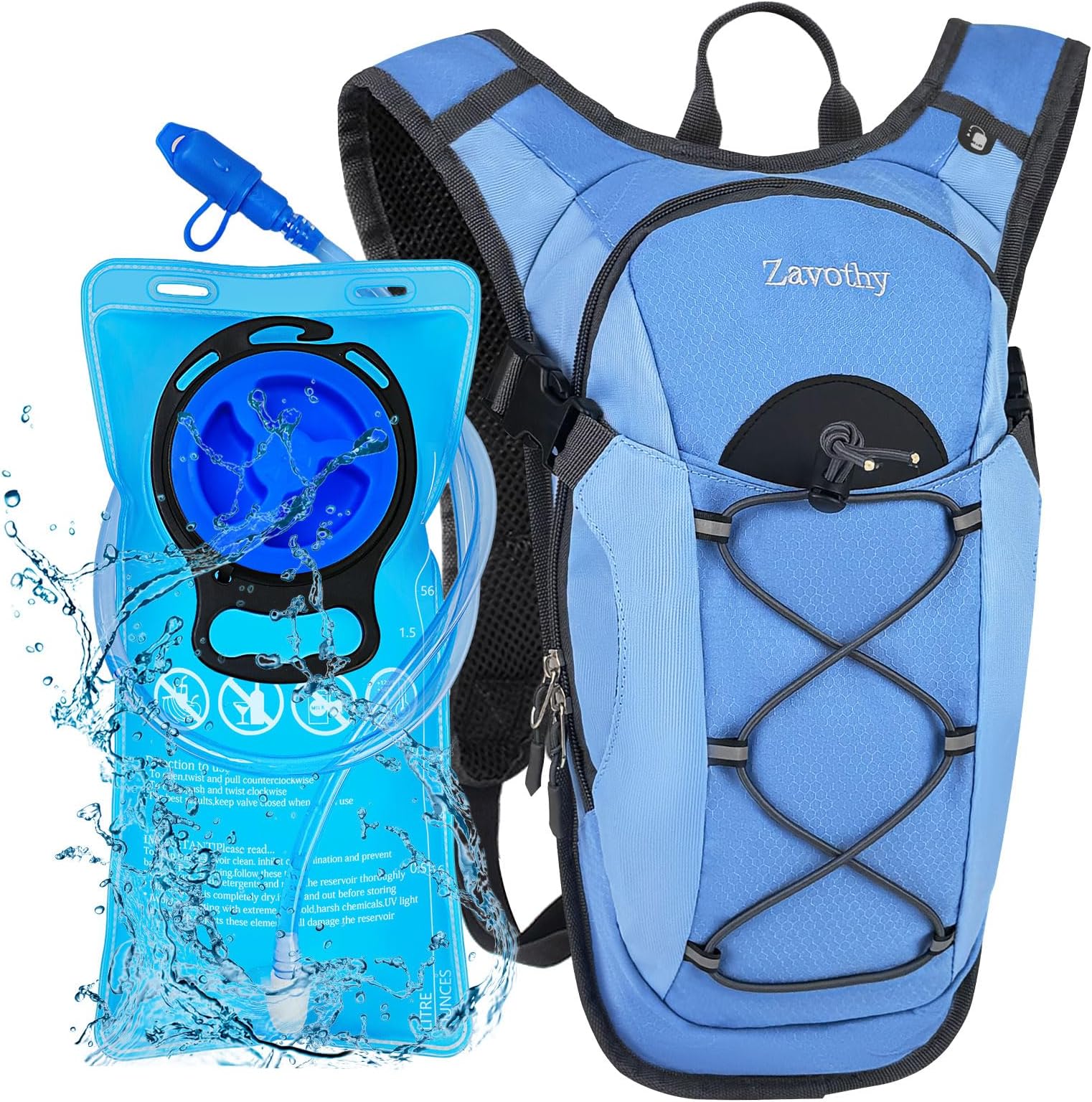 Hydration Backpack with 2L Hydration Bladder Water Backpack for Hiking Hydration Pack for Running Cycling Hiking