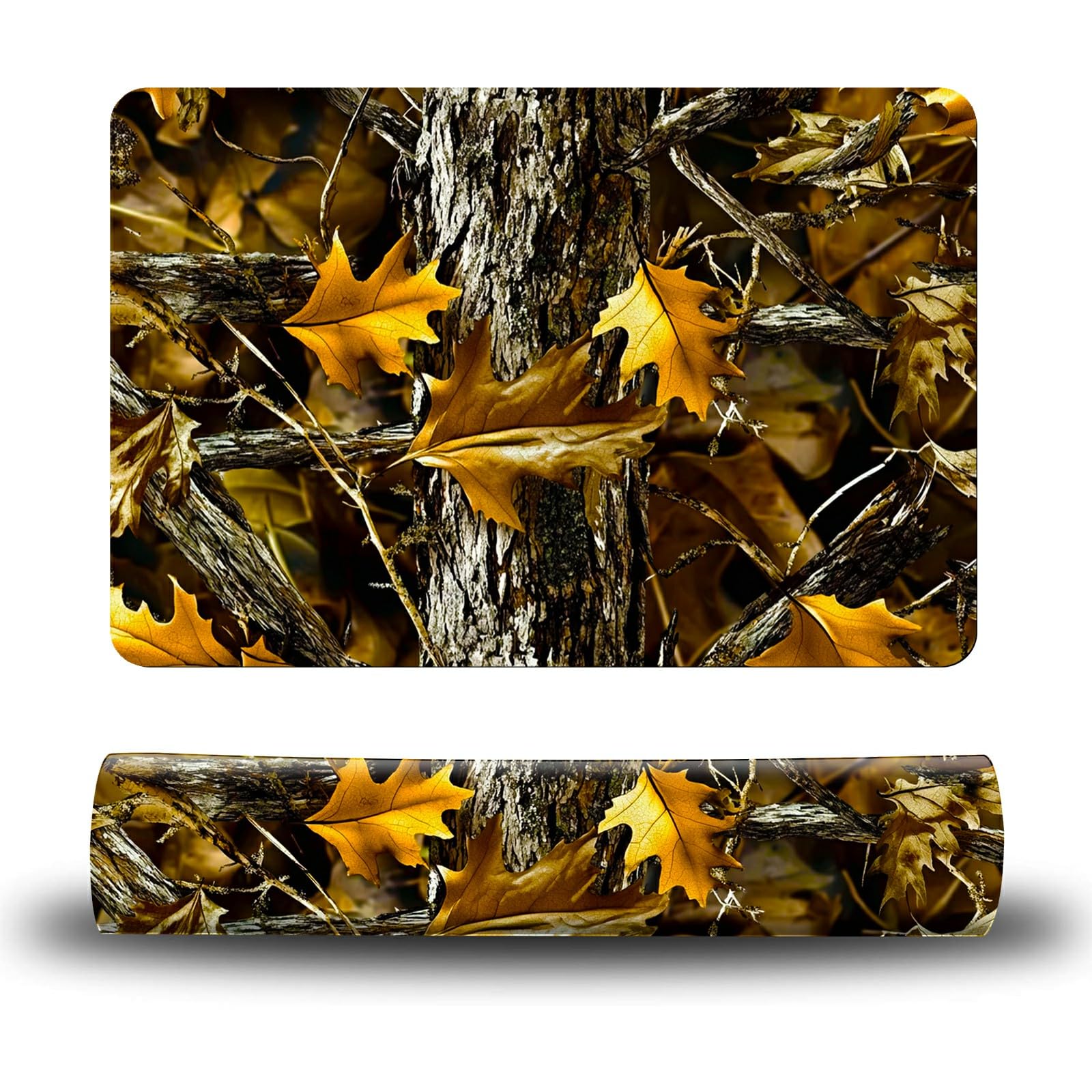 Dikoer Dog Food Mat, 19.6" x 23.6" Absorbent Pet Feeding Mat for Food and Water, Waterproof Diatom Mud Pet Placemat with Non-Slip Rubber Backing, Easy Clean Cat Bowl Mat for Floors - Maple Leaf Trees