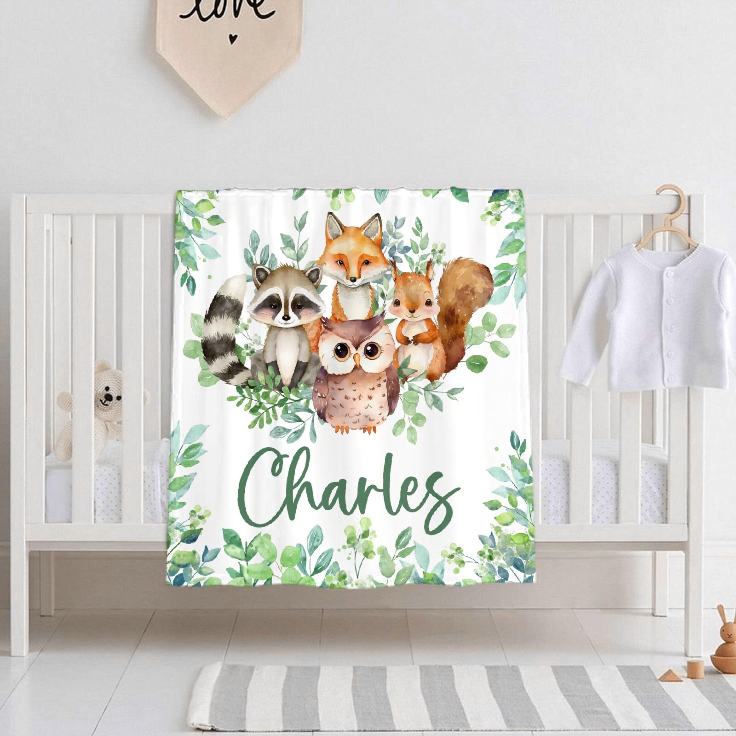 Personalzed Baby Blanket, Hgh-qualty Natural Cotton Blanket Wth...