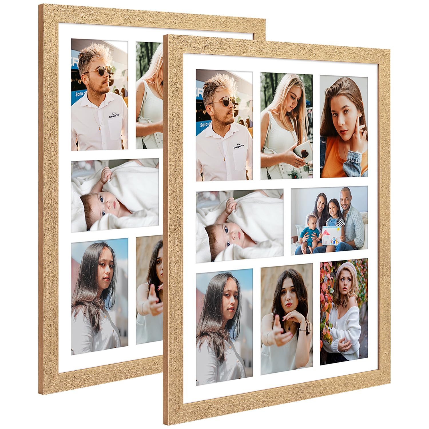 Amazon.com - KSROECUD 13x17 Collage Frame with 8 Openings 4X6