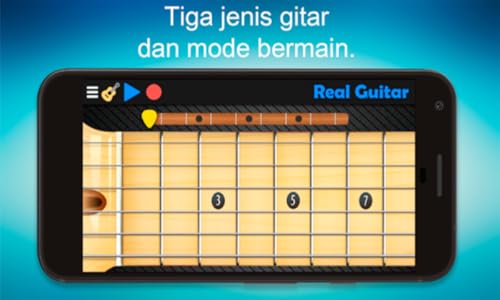 Simulação de guitarra real