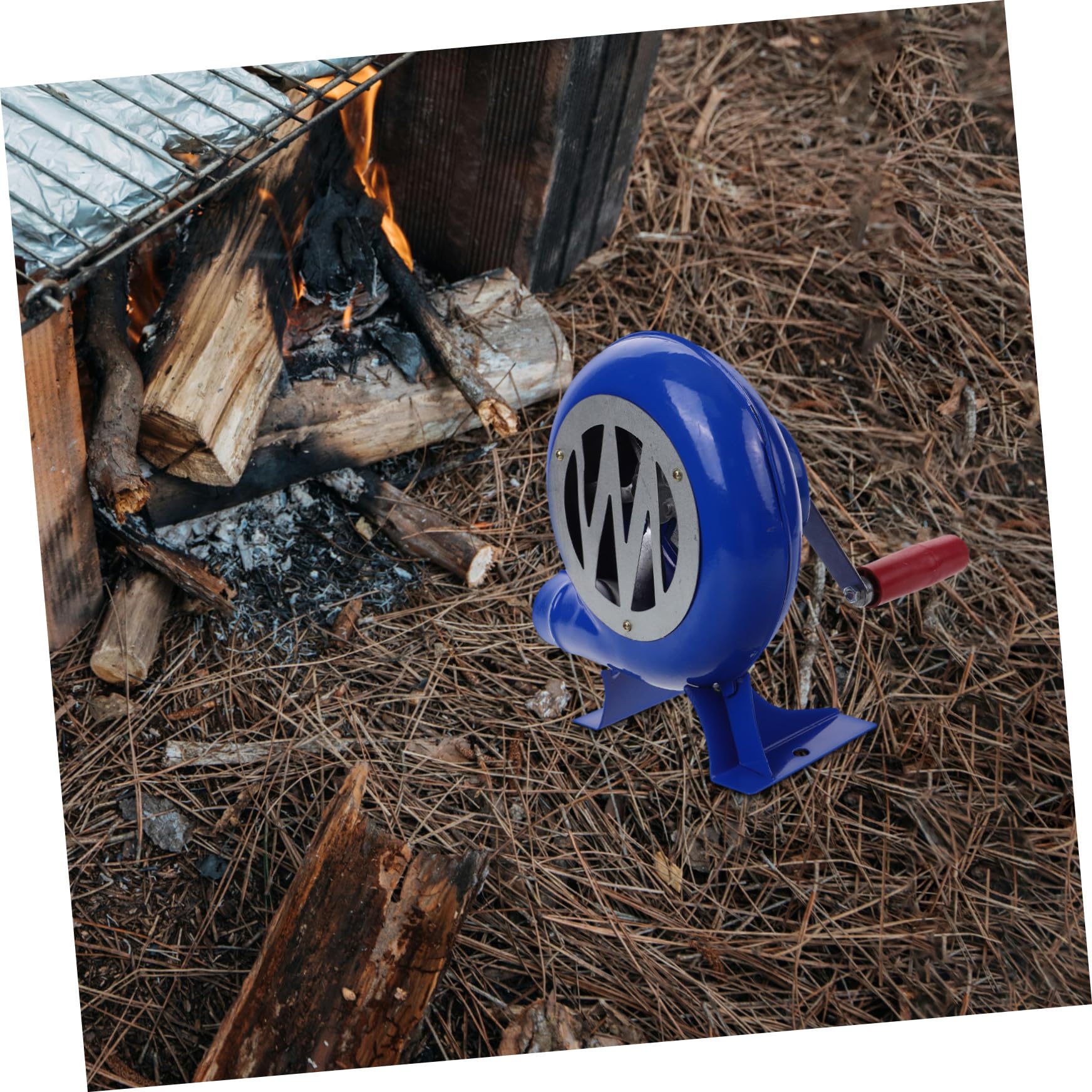Soffiatore Manuale Portatile Per Barbecue e Campeggio Ventilatore Manovella Per Accendere Fuochi e Facile Da Usare e Pratico Per Outdoor