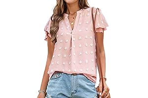 Womens V Neck Ruffle Blouse: A Symphony of Femininity and Grace