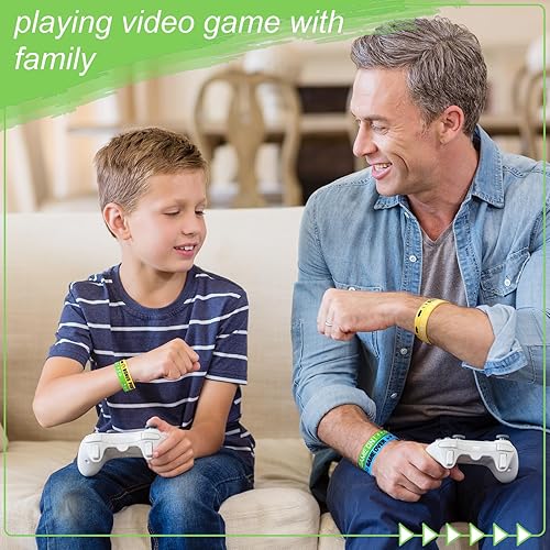 Miniatura 7 de Libima 36 pulseras de videojuegos, pulseras de silicona, pulseras de goma para jugadores, suministros de fiesta multicolor para fiesta de cumpleaños