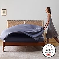 Vista 5 de Bedsure Juego de sábanas refrescantes para tamaño Queen, rayón derivado del bambú, transpirable y suave con bolsillo profundo de hasta 16 pulgadas