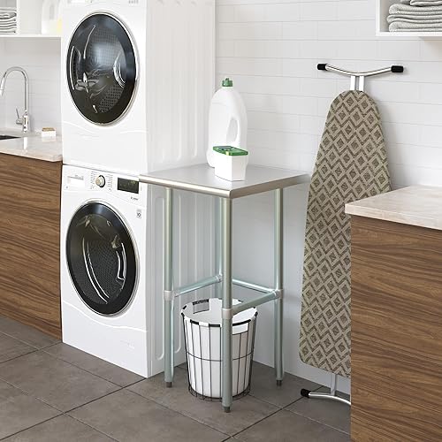 Vista 105 de Mesa de trabajo de acero inoxidable AmGood