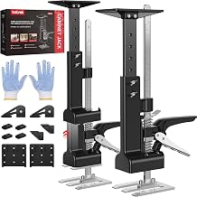 Kolvoii Cabinet Jack Installation Kit 2 Pack, 3-in-1 Cabinet Lift & Furniture Jack, 23.4" Adjustable Third Hand Support for Cabinet Install, Furniture Lifting & Woodworking