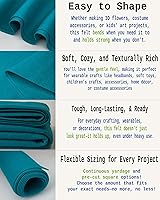 Vista 2 de Tela de tapicería de fieltro acrílico 11 rosa por The Yard