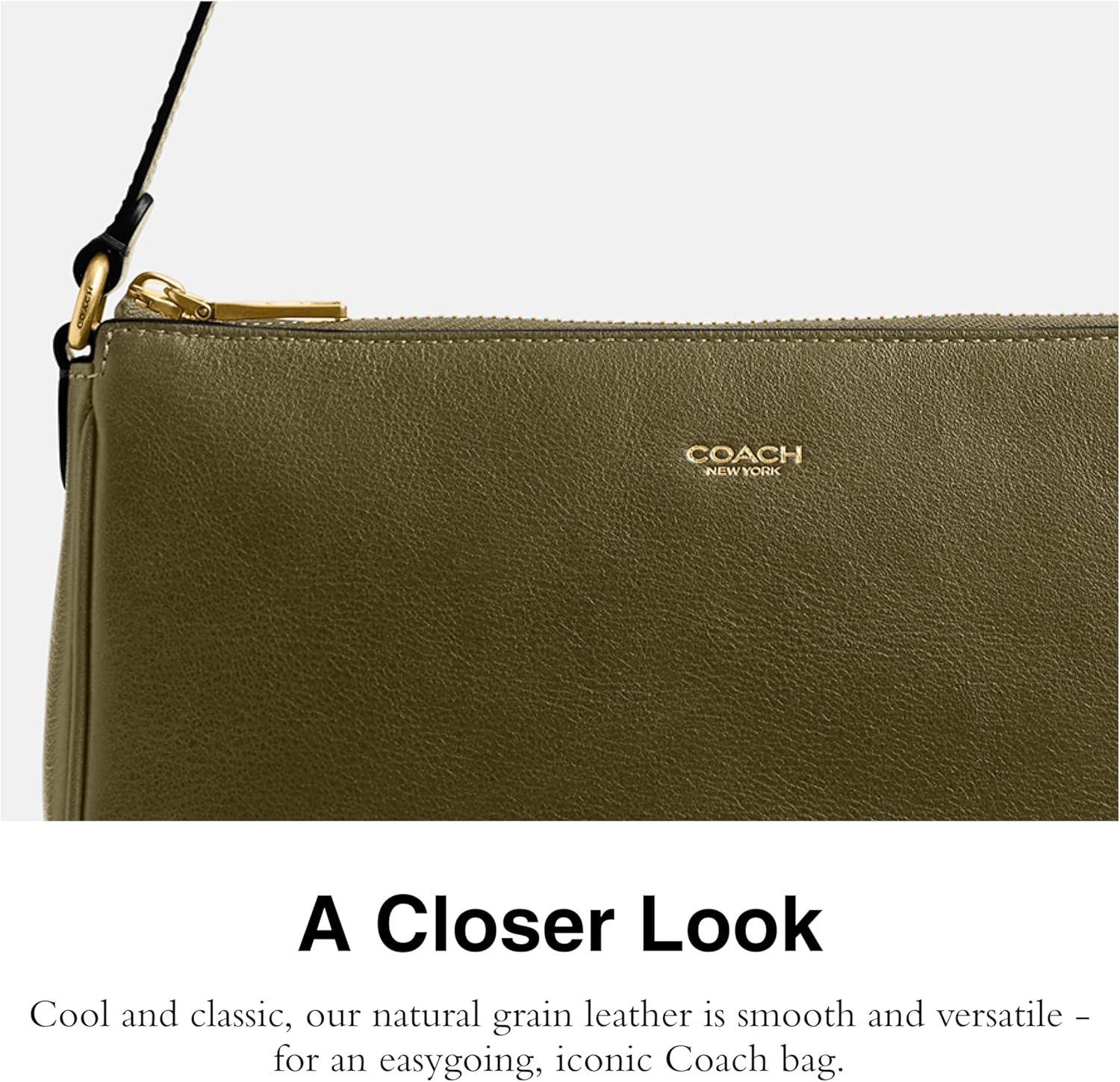 COACH Women's Natural Grain Leather Plaza Bag - Image 4