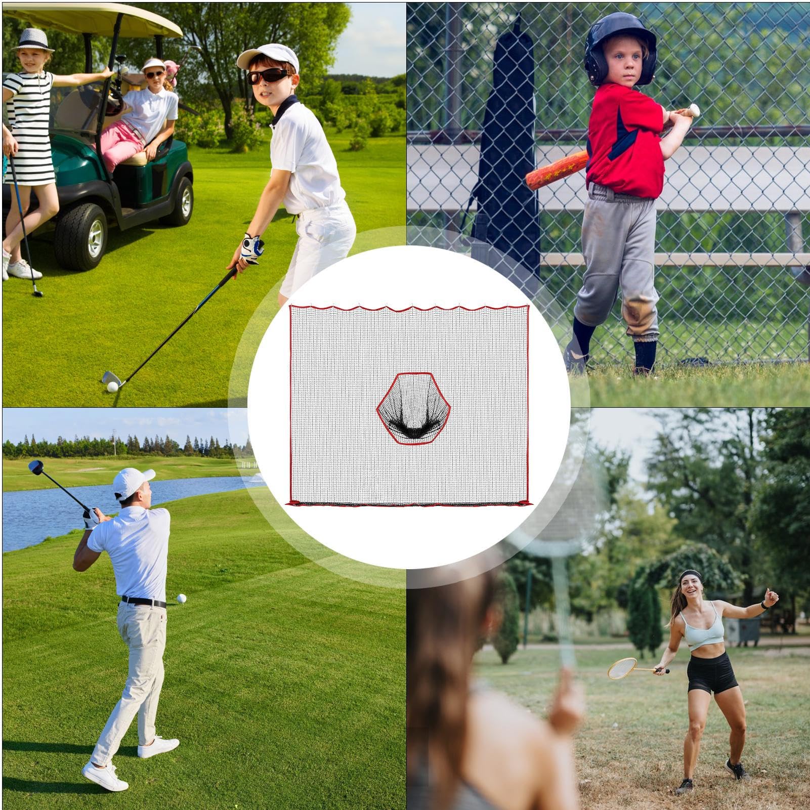 Redes de Golpe de Golf para Patio Trasero, Red de Bolas de Golf Neta de