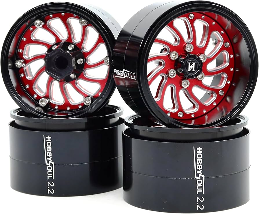 Amazon.com: HOBBYSOUL Wide 40mm 2.2 Beadlock Wheels Adjustable