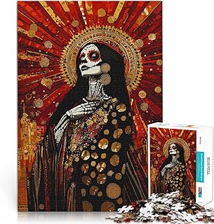 Comprar Mujer del Día de los Muertos Puzzles de 1000 Piezas para Adolescentes Juegos educativos Juguetes de Bricolaje Regalo de Obra de Arte 38x26cm