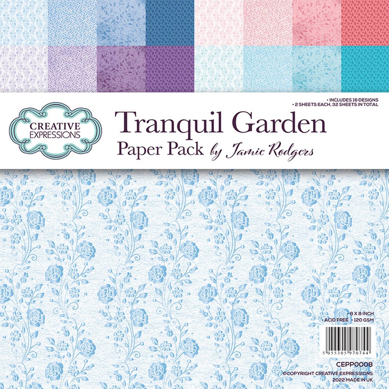 Creative Expressions Muticoloured Jamie Rodgers - Tranquil Garden - Paper Pack
