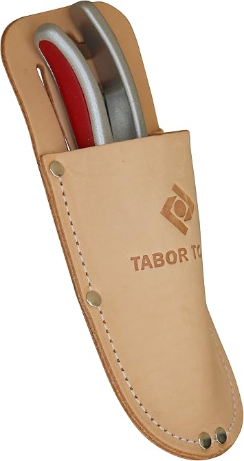 TABOR TOOLS Leather Holster for Pruning Shears, Sturdy Craftsmanship Tool Belt Accessory Sheath, Fits Most Garden Scissors. H1.