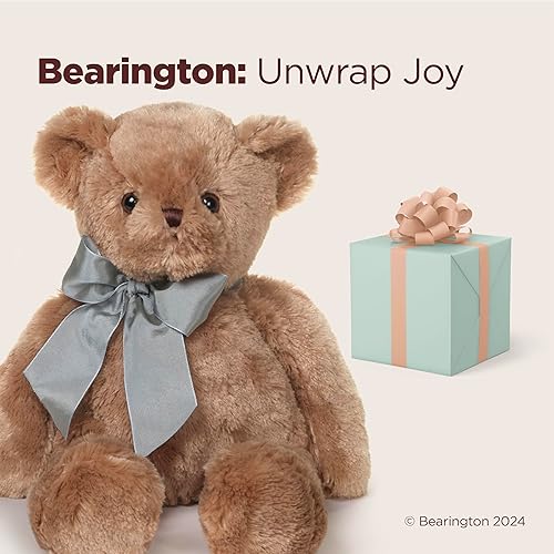 Miniatura 5 de Bearington Baby Gus - Oso de peluche marrón de peluche 13 pulgadas