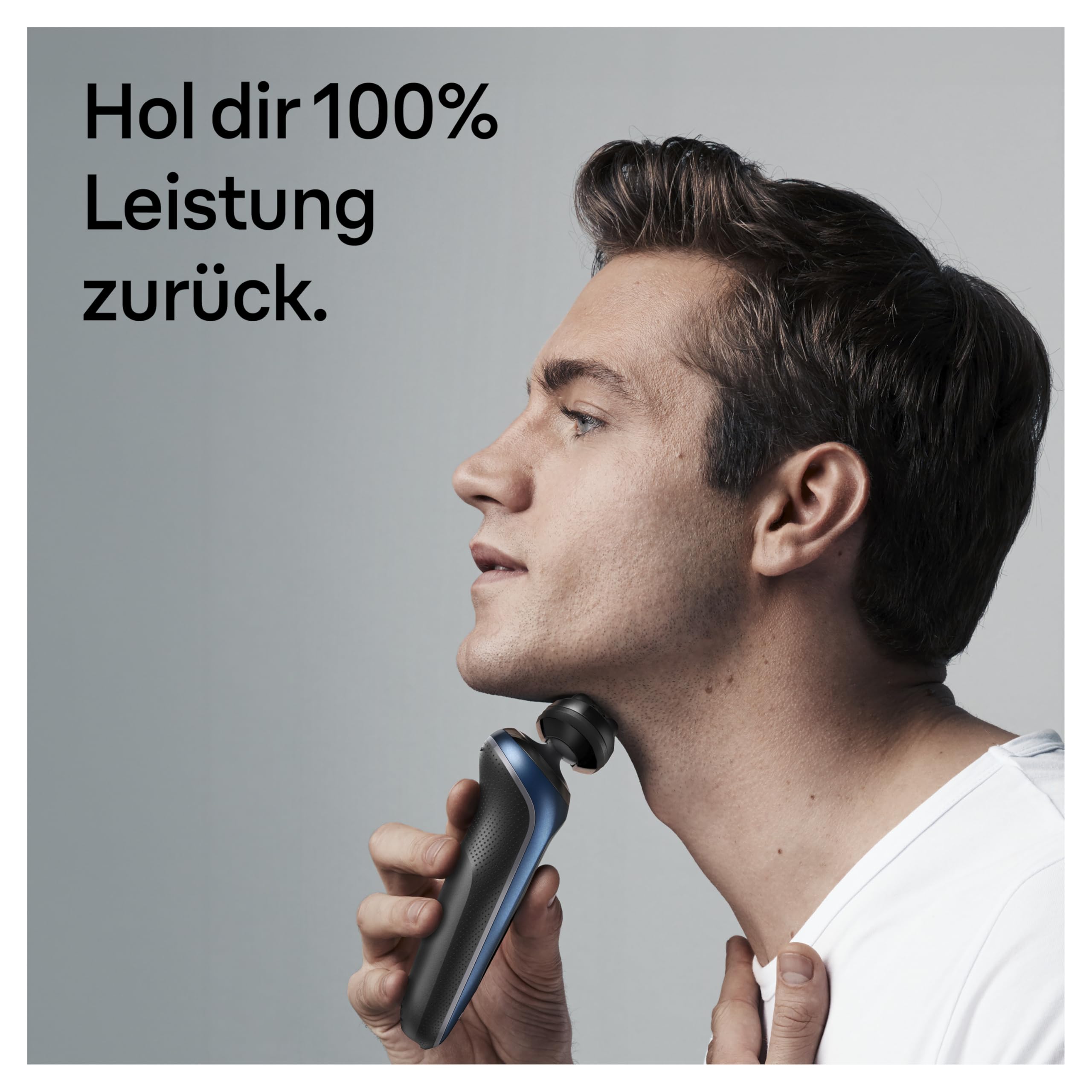 Braun Series 5 und 6 Scherkopf, Ersatzscherteil für Series 5 und 6 (Modelle ab 2020), Made in Germany, 53B, schwarz+ Braun 3-in-1 ShaverCare Reinigungskartuschen für Reinigungsstationen, 8er Pack