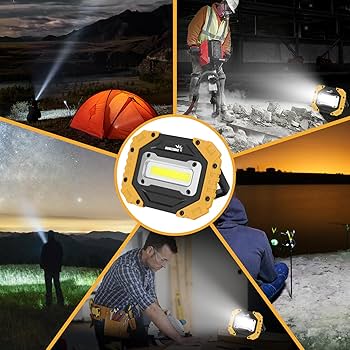 Sunzone LED Work Light, Rechargeable Magnetic Flood Lights
